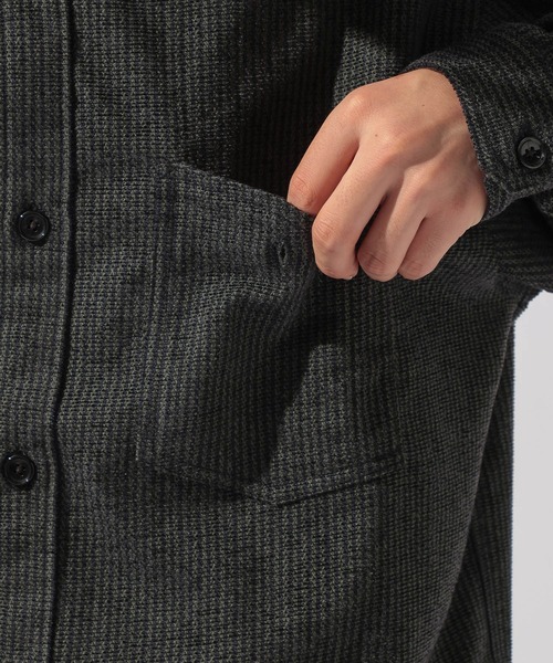 niko and...(ニコアンド)の「ストライプモールワークシャツ(シャツ/ブラウス・メンズ・ネイビー/ブラウン/キャメル・LARGE/MEDIUM)」の22枚目の写真