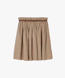 ガンクラブチェック コットン ミニスカート