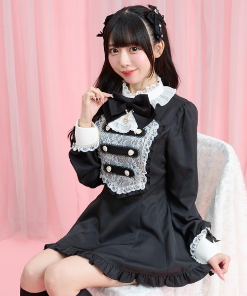 Secret Honey(シークレットハニー)の「ナポレオン風セットアップ(セットアップ・レディース・グレー/ブラック・MEDIUM)」の1枚目の写真