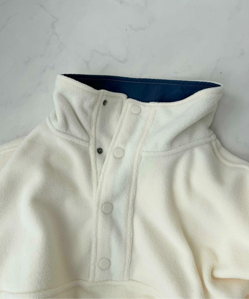 AS KNOW AS plus(アズノゥアズプラス)の「☆ドロスト付き 配色フリースアノラック【UNISEX ITEM】(その他アウター・レディース・グレー/ブラウン/ネイビー/アイボリー・FREE)」の16枚目の写真