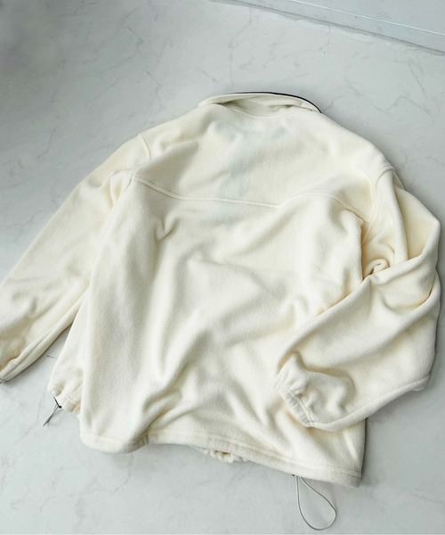 AS KNOW AS plus(アズノゥアズプラス)の「☆ドロスト付き 配色フリースアノラック【UNISEX ITEM】(その他アウター・レディース・グレー/ブラウン/ネイビー/アイボリー・FREE)」の11枚目の写真