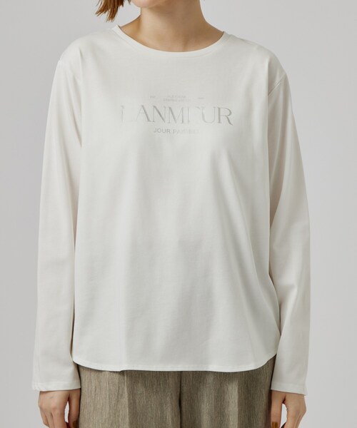 grove(グローブ)の「【1枚着でも重ね着でも〇】大人カジュアル プリントアソートロンT(Tシャツ/カットソー・レディース・オフホワイト/ライトベージュ/ホワイト系6/グレー系その他4・02/03)」の21枚目の写真