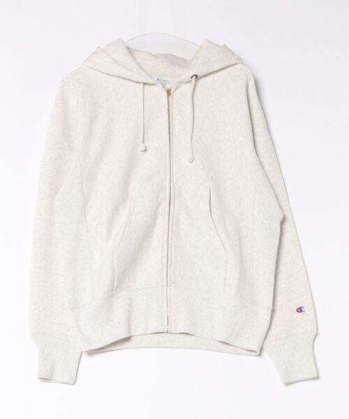 Champion(チャンピオン)の「【CHAMPION/チャンピオン】【コットン素材はアメリカ綿100%】REVERSE WEAVE リバースウィーブ 裏起毛ジップフーデッドスウェットシャツ フルジップパーカー フーディ C3-Y134 サステナブルコットン エクスパンションガゼット タフ ネームタグ ユニセックス(パーカー・メンズ・グレー/オフホワイト/ダークネイビー/ブラック・XX-LARGE/MEDIUM/LARGE)」の1枚目の写真