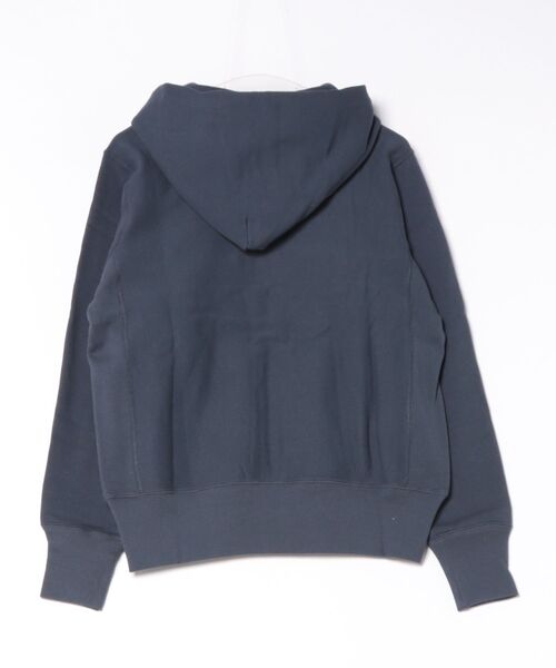 Champion(チャンピオン)の「【CHAMPION/チャンピオン】【コットン素材はアメリカ綿100%】REVERSE WEAVE リバースウィーブ 裏起毛ジップフーデッドスウェットシャツ フルジップパーカー フーディ C3-Y134 サステナブルコットン エクスパンションガゼット タフ ネームタグ ユニセックス(パーカー・メンズ・グレー/オフホワイト/ダークネイビー/ブラック・XX-LARGE/MEDIUM/LARGE)」の5枚目の写真