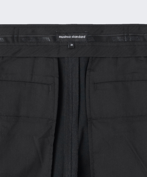 MUSINSA STANDARD（ムシンサスタンダード）の「ニューワイドヒドゥンバンディングスラックス[チャコールグレー]（スラックス・メンズ・その他・38/36/34/32/30/31/33/28/29）」の7枚目の写真