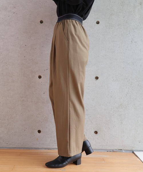 etre relie(エトレリー)の「ラインゴムワイドパンツ(その他パンツ・レディース・ブラック/チャコールグレー/ダークベージュ・SMALL/MEDIUM)」の19枚目の写真