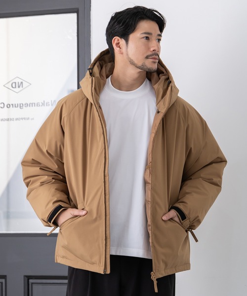 BTZ TOKYO(ビーティーゼットトウキョウ)の「【BTZ TOKYO】撥水・防風 ストレッチ中綿パーカー / 耐水圧10,000mm(ダウンジャケット/コート・メンズ・カーキ/ベージュ/グレー/ブラック・M/LL/L)」の3枚目の写真