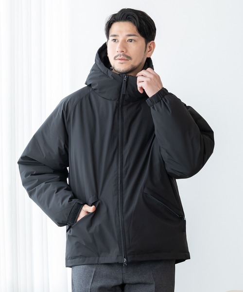 BTZ TOKYO(ビーティーゼットトウキョウ)の「【BTZ TOKYO】撥水・防風 ストレッチ中綿パーカー / 耐水圧10,000mm(ダウンジャケット/コート・メンズ・カーキ/ベージュ/グレー/ブラック・M/LL/L)」の2枚目の写真