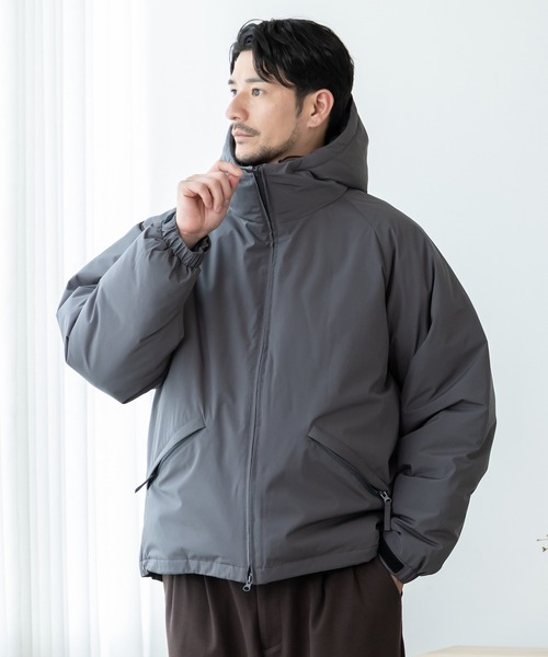 BTZ TOKYO(ビーティーゼットトウキョウ)の「【BTZ TOKYO】撥水・防風 ストレッチ中綿パーカー / 耐水圧10,000mm(ダウンジャケット/コート・メンズ・カーキ/ベージュ/グレー/ブラック・M/LL/L)」の20枚目の写真