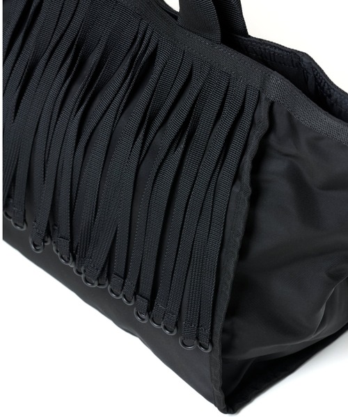 BAICYCLON by Bagjack(バイシクロン バイ バグジャック)の「【BAICYCLON】TAPE FRINGE BAG (LARGE) BCL-64(トートバッグ・メンズ・ブラック・FREE)」の3枚目の写真