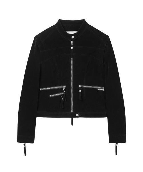 THEVINYLHOUSE（ザバイニルハウス）の「NON COLLAR SUEDE JACKET(W) BLACK（その他アウター・レディース・その他・SMALL/MEDIUM）」の6枚目の写真