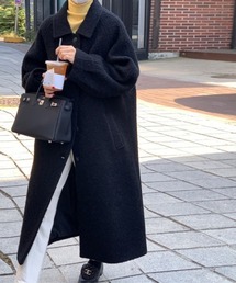 オーバーサイズ 起毛 ステンカラーコート