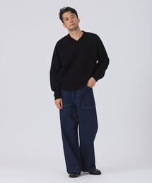 Ets.MATERIAUX(マテリオ)の「ETS.MATERIAUX(マテリオ) フレンチ アーミー Vネック ニット(ニット/セーター)」