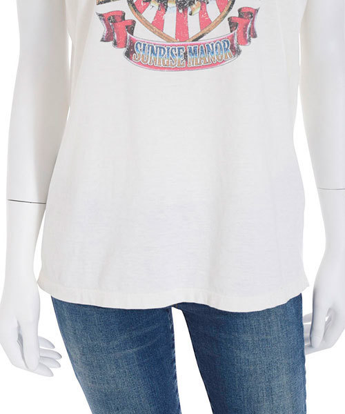 Ungrid（アングリッド）の「【Casual】EAGLEﾌﾟﾘﾝﾄTｼｬﾂ（Tシャツ/カットソー・レディース・ブラック/オフホワイト・FREE）」の7枚目の写真