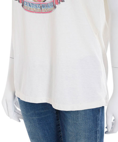 Ungrid（アングリッド）の「【Casual】EAGLEﾌﾟﾘﾝﾄTｼｬﾂ（Tシャツ/カットソー・レディース・ブラック/オフホワイト・FREE）」の9枚目の写真