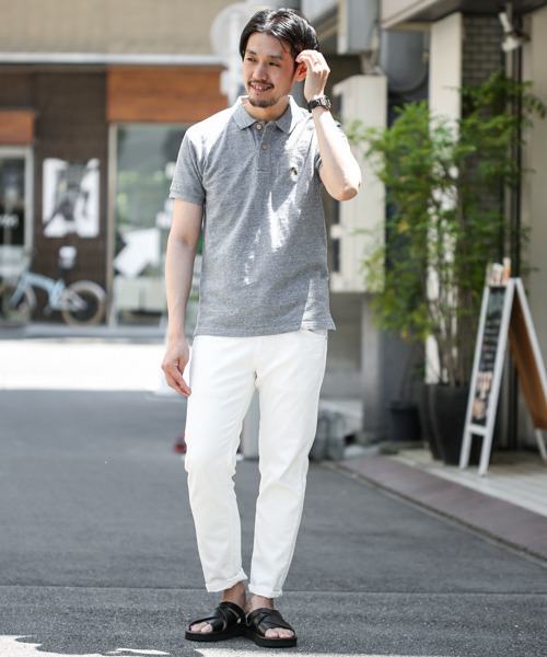 URBAN RESEARCH DOORS MENS（アーバンリサーチ ドアーズ メンズ）の「DOORS 杢鹿の子Polo（ポロシャツ・メンズ・グレー/ブルー/グリーン/ライトグレー・40/38）」の6枚目の写真