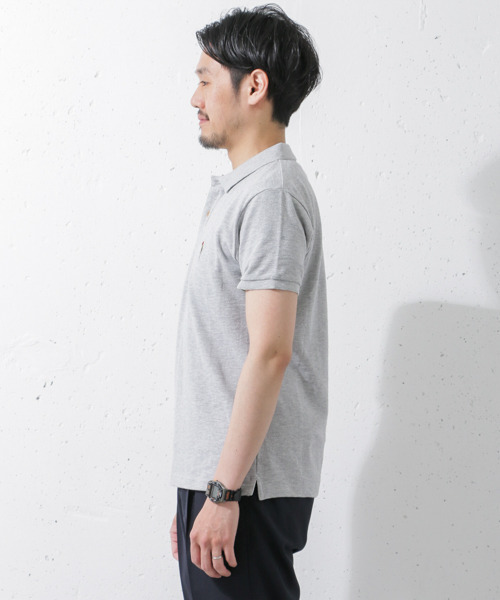 URBAN RESEARCH DOORS MENS（アーバンリサーチ ドアーズ メンズ）の「DOORS 杢鹿の子Polo（ポロシャツ・メンズ・グレー/ブルー/グリーン/ライトグレー・40/38）」の18枚目の写真