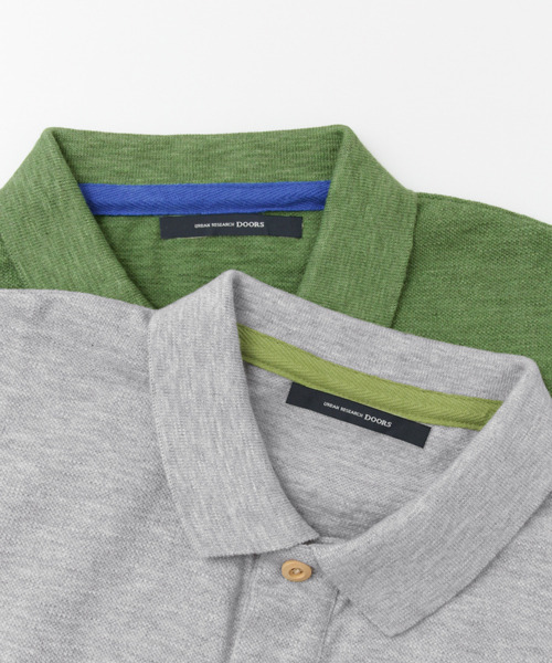 URBAN RESEARCH DOORS MENS（アーバンリサーチ ドアーズ メンズ）の「DOORS 杢鹿の子Polo（ポロシャツ・メンズ・グレー/ブルー/グリーン/ライトグレー・40/38）」の10枚目の写真