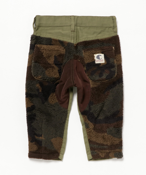 COMECHATTO&CLOSET（カムチャットアンドクロゼット）の「バックボアカモテーパードアンクルクロップパンツ（その他パンツ・キッズ・カーキ/アイボリー/ネイビー・90/100/120/110/130）」の4枚目の写真