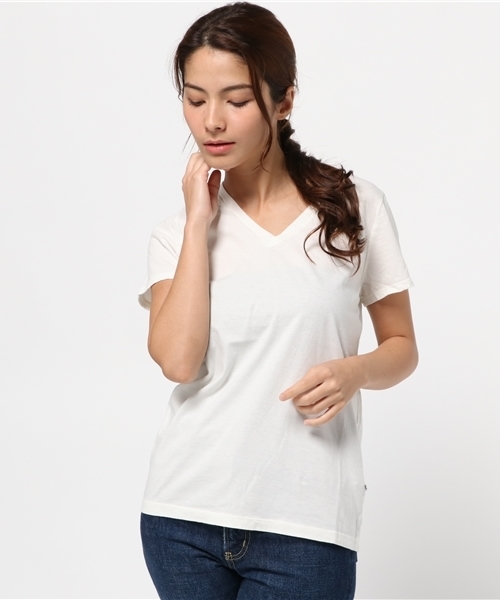 JOURNAL STANDARD relume(ジャーナルスタンダード レリューム)の「36/-USA 天竺 VネックショートスリーブTシャツ#(Tシャツ/カットソー・レディース・ホワイト/ホワイト系その他/ブラック/チャコールグレー/バーガンディー/ライトグレー・FREE)」の15枚目の写真