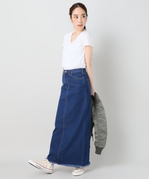 JOURNAL STANDARD relume(ジャーナルスタンダード レリューム)の「36/-USA 天竺 VネックショートスリーブTシャツ#(Tシャツ/カットソー・レディース・ホワイト/ホワイト系その他/ブラック/チャコールグレー/バーガンディー/ライトグレー・FREE)」の20枚目の写真