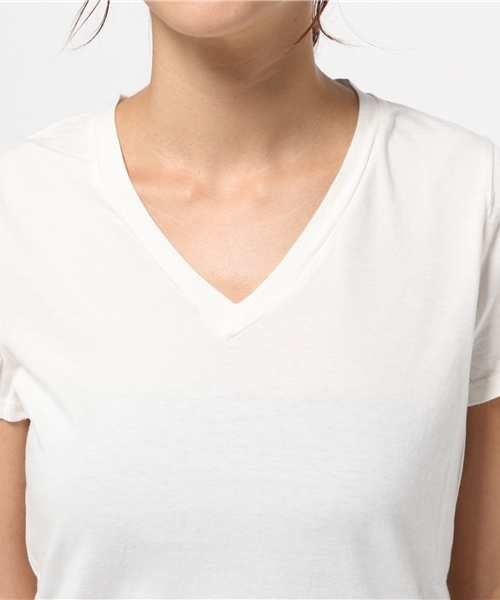 JOURNAL STANDARD relume(ジャーナルスタンダード レリューム)の「36/-USA 天竺 VネックショートスリーブTシャツ#(Tシャツ/カットソー・レディース・ホワイト/ホワイト系その他/ブラック/チャコールグレー/バーガンディー/ライトグレー・FREE)」の10枚目の写真