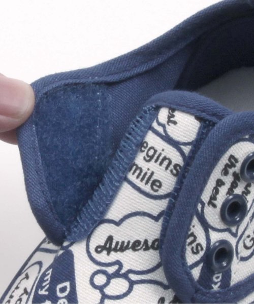 Ampersand（アンパサンド）の「ベビー3柄スニーカー（スニーカー・キッズ・ブラック/ネイビー・13.5/13/14/14.5/15 ）」の7枚目の写真