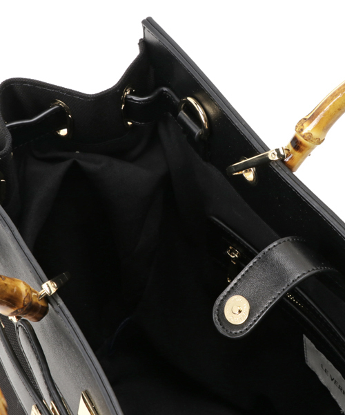Banner Barrett(バナーバレット)の「【LE VERNIS】キャンパス×レザーBAG(トートバッグ・レディース・ブラック×ホワイト/キャメル/アイボリー/ブラック・FREE)」の12枚目の写真