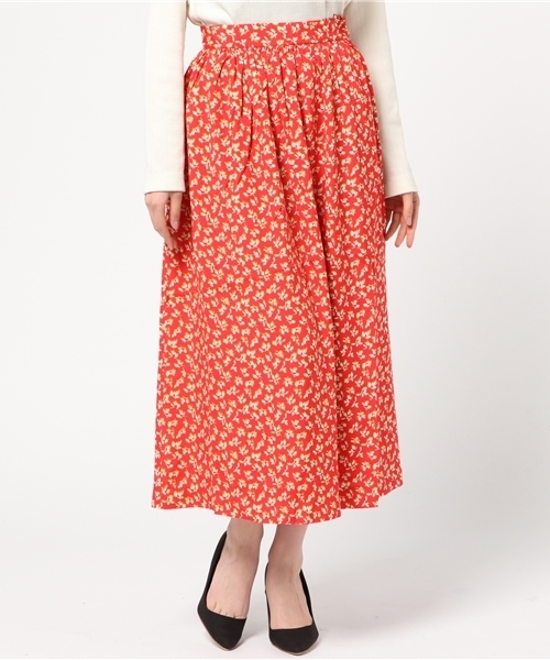SLY(スライ)の「AVERY FLOWER LONG SK(スカート・レディース・ネイビー/イエロー/レッド・2/1)」の14枚目の写真