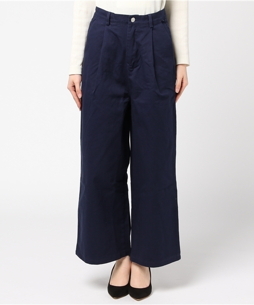 MERLOT(メルロー)の「チノワイドパンツ4927(チノパンツ・レディース・ベージュ/ネイビー/ブラック/カーキ/グリーン系その他/ベージュ系その他/グレー・FREE)」の16枚目の写真