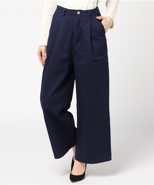 MERLOT(メルロー)の「チノワイドパンツ4927(チノパンツ・レディース・ベージュ/ネイビー/ブラック/カーキ/グリーン系その他/ベージュ系その他/グレー・FREE)」の19枚目の写真