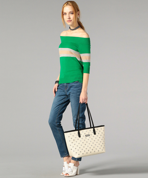 GUILD PRIME(ギルドプライム)の「☆『人は見た目が100パーセント』にて水川あさみさん着用☆【GUILD PRIME】WOMENS 2WAYオフショルダーニット(ニット/セーター・レディース・ホワイト/グリーン/その他・36/34)」の14枚目の写真