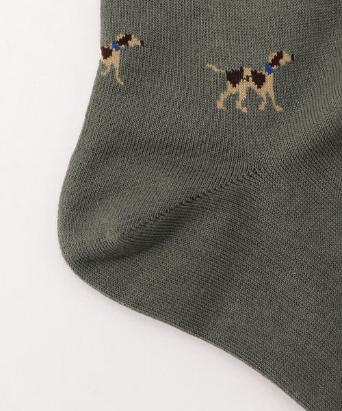 SHIPS（シップス）の「SHIPS: ドッグ柄 ソックス（ソックス/靴下・メンズ・オリーブ/グレー/ネイビー/ホワイト系その他/キャメル・ONE SIZE）」の7枚目の写真