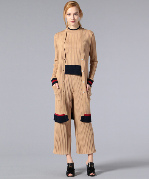 LOVELESS(ラブレス)の「【LOVELESS】WOMENS バイカラ―ロングカーディガン(カーディガン/ボレロ・レディース・グレー/ネイビー/ベージュ・36/34)」の14枚目の写真