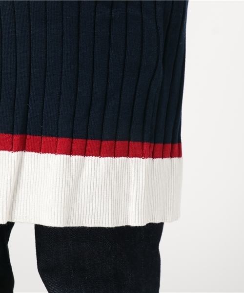 LOVELESS(ラブレス)の「【LOVELESS】WOMENS バイカラ―ロングカーディガン(カーディガン/ボレロ・レディース・グレー/ネイビー/ベージュ・36/34)」の9枚目の写真