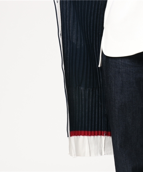 LOVELESS(ラブレス)の「【LOVELESS】WOMENS バイカラ―ロングカーディガン(カーディガン/ボレロ・レディース・グレー/ネイビー/ベージュ・36/34)」の10枚目の写真