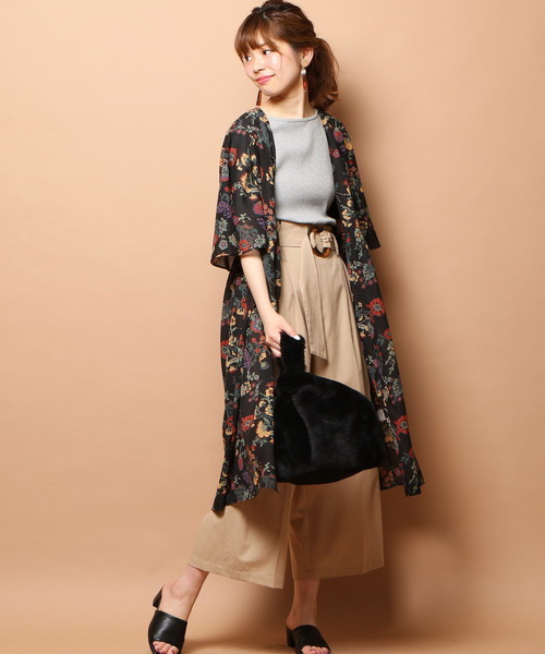 natural couture（ナチュラルクチュール）の「レトロ柄半袖ロング