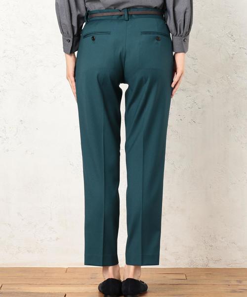 green label relaxing（グリーンレーベルリラクシング）の「[洗濯可能] ◆CR TR タック ベルトツキ パンツ ◆（その他パンツ・レディース・ブラック/ケリー/ベージュ・34/42/44/40/38/46/36）」の10枚目の写真
