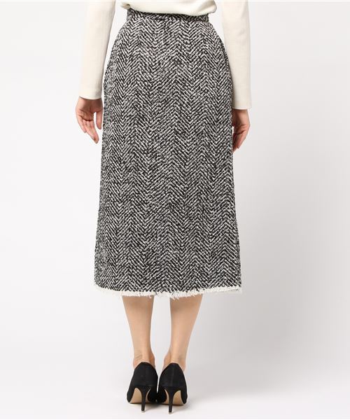 MOUSSY（マウジー）の「BOUCLE SKIRT（スカート・レディース・ブラウン系その他/ブラック系その他・1/2）」の5枚目の写真