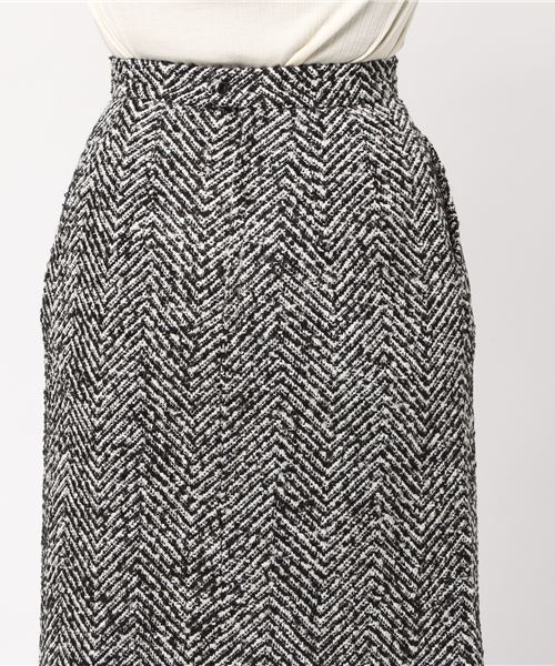 MOUSSY（マウジー）の「BOUCLE SKIRT（スカート・レディース・ブラウン系その他/ブラック系その他・1/2）」の9枚目の写真