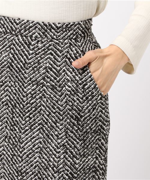 MOUSSY（マウジー）の「BOUCLE SKIRT（スカート・レディース・ブラウン系その他/ブラック系その他・1/2）」の12枚目の写真