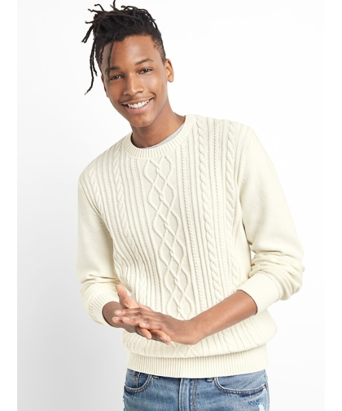 GAP（ギャップ）の「Gap ケーブルニット プルオーバー クルーネック 