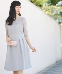 Doula Doula | サテンレースワンピース　ドレス 二次会・セットアップ・オールイン(ドレス)