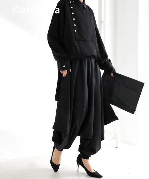 モユル定番黒サルエル yohji yamamoto - Yohji Yamamoto [HH-P47-100 / 定番サルエル