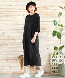 KOBE LETTUCE | ポケット付きゆったりスウェットマキシワンピース(ワンピース)