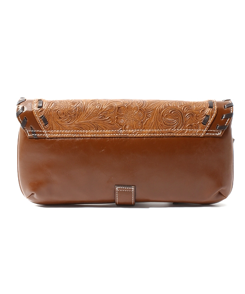 goa(ゴア)の「ペイズリー型押しクラッチBag(クラッチバッグ・レディース・ブラウン・FREE)」の5枚目の写真
