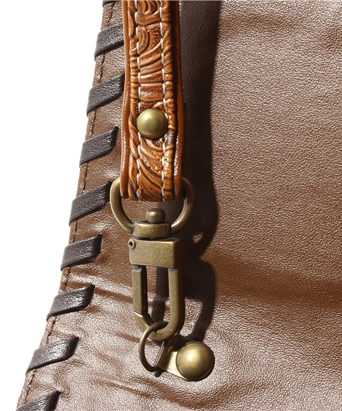 goa(ゴア)の「ペイズリー型押しクラッチBag(クラッチバッグ・レディース・ブラウン・FREE)」の6枚目の写真