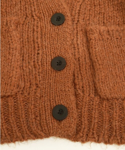 TODAYFUL（トゥデイフル）の「ロウゲージニットカーディガン（カーディガン/ボレロ・レディース・ブラウン/グリーン・FREE）」の13枚目の写真