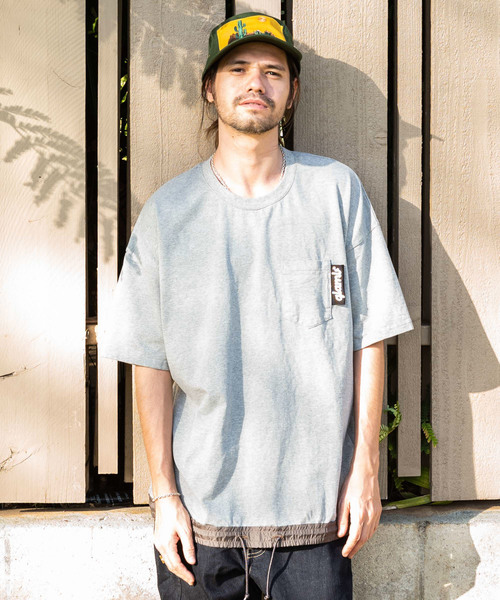 glamb（グラム）の「Nixon sporty CS / ニクソンスポーティカットソー（Tシャツ/カットソー・メンズ・グレー/ホワイト/ブラック/ホワイト系その他2/ブラック系その他2/ネイビー/カーキ・1/2/0/4/3）」の5枚目の写真