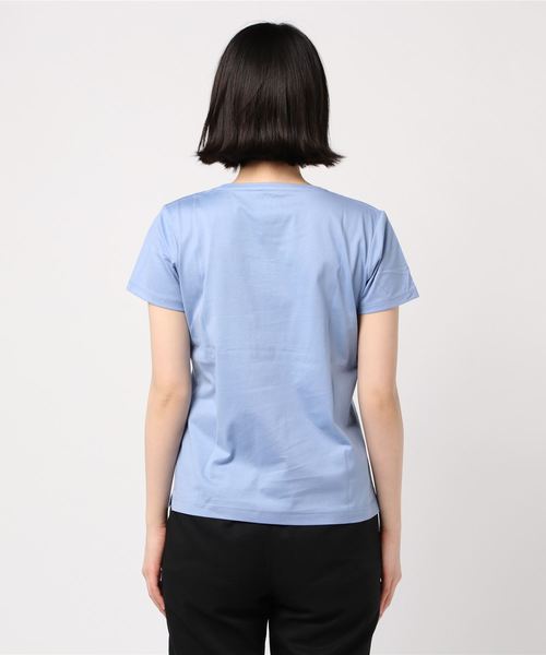 McGREGOR（マックレガー）の「〈UVカット・汗染み防止・接触冷感〉半袖カットソー（Tシャツ/カットソー・レディース・ネイビー/ピンク/ブルー/アイボリー/その他9/その他10・M/L）」の8枚目の写真